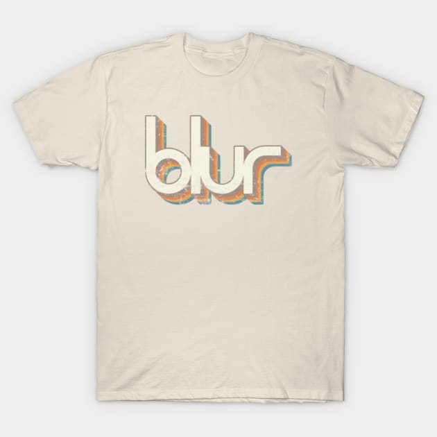 Blur Retro Vintage T-Shirt by graphictone